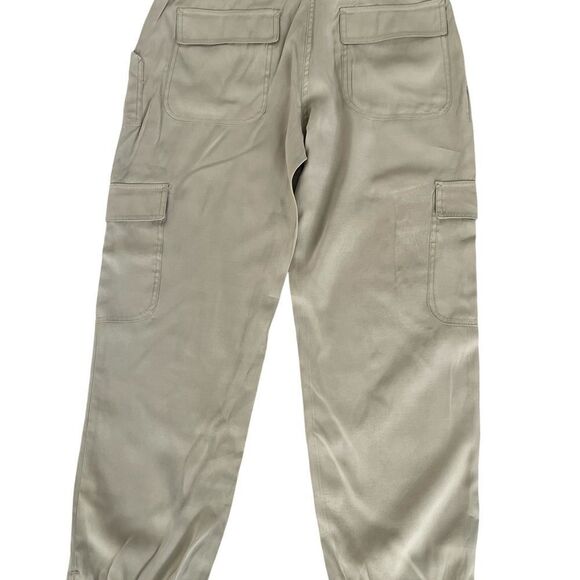 Max Studio- Cargo pants with button ankle. Size: Large Color: Sage - Picture 2 of 13